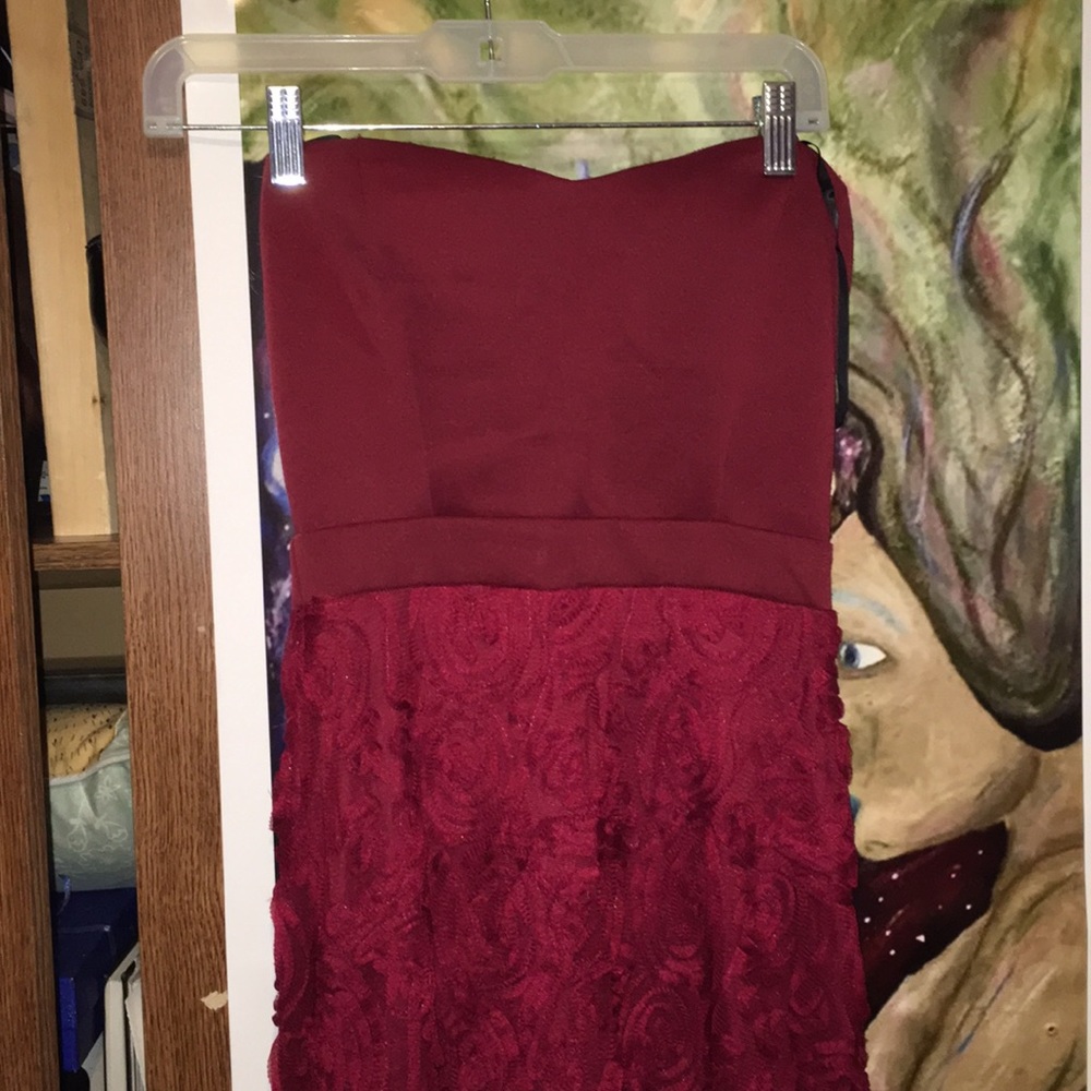 Maroon formal dress